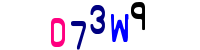 Blue Captcha Image