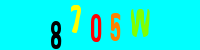 Blue Captcha Image