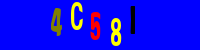 Blue Captcha Image