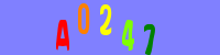 Blue Captcha Image