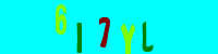 Blue Captcha Image
