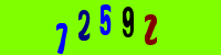 Blue Captcha Image