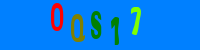 Blue Captcha Image