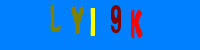 Blue Captcha Image
