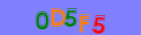 Blue Captcha Image