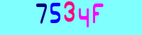Blue Captcha Image