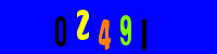 Blue Captcha Image