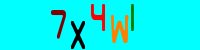 Blue Captcha Image