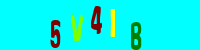 Blue Captcha Image