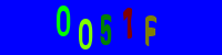 Blue Captcha Image